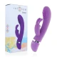 Vibrator rabbit din silicon, lila, flexibil