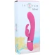 Vibrator rabbit Hilari din silicon, roz, 18.9 cm