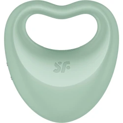 Vibrator 2 în 1 din silicon, verde