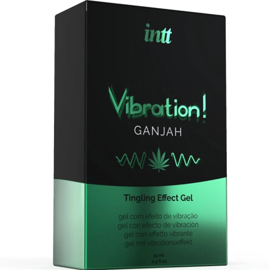 INTT - Gel intim stimulativ lichid vibrator, Cannabis, 15 ml