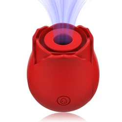 Stimulator clitoridian cu 2 capete din silicon, roz