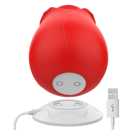 Stimulator clitoridian cu 2 capete din silicon, roz