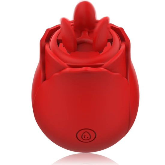 Stimulator clitoridian cu 2 capete din silicon, roz