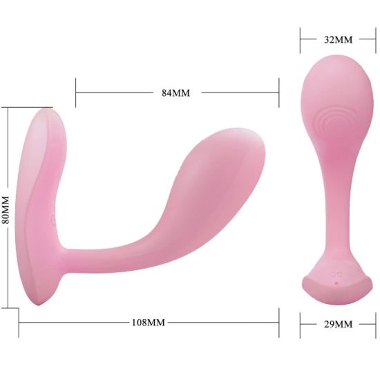 Vibrator G-Spot din silicon, roz, reîncărcabil USB