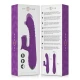 Vibrator multifuncțional din silicon, mov, 24 cm