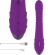 Vibrator multifuncțional din silicon, mov, 24 cm