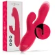 Vibrator multifunctional DUA din silicon și ABS, roșu