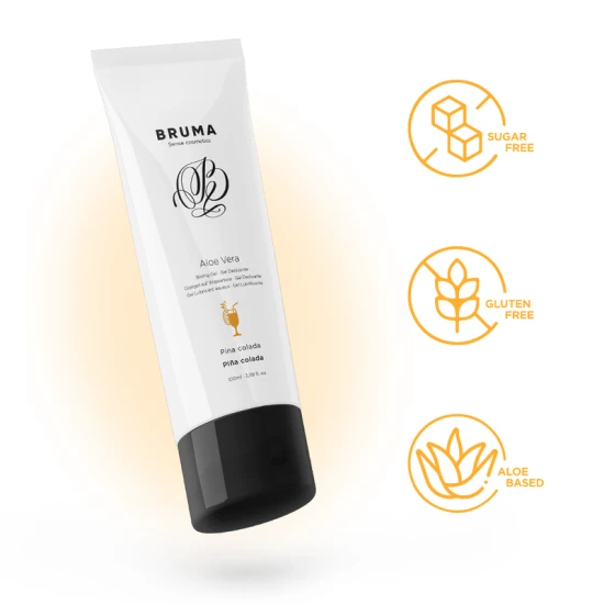 Gel de alunecare tip sliding, Aloe Vera, aromă Pina Colada, 100 ml