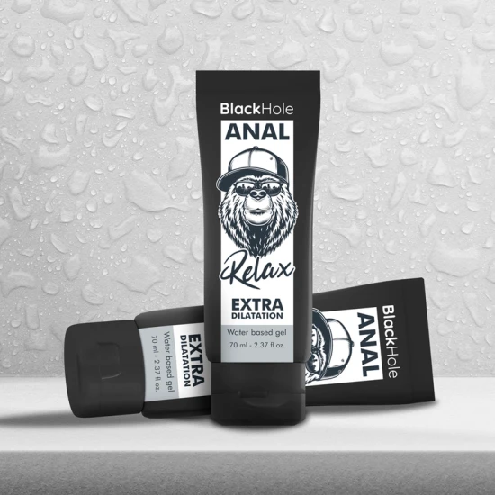 Gel de dilatare anală pe bază de apă, Negru