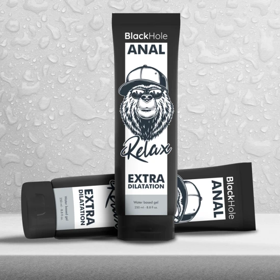Gel anal pe bază de apă pentru dilatare, Negru