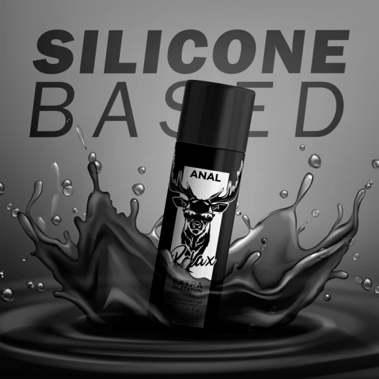 Gel silicone pentru dilatare anală, Negru, 30 ml