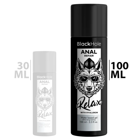 NEGRU - Lubrifiant anal pe bază de apă, cu efect de relaxare și reparație, cu acid hialuronic, 100 ml