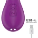Masturbator feminin APOLO din silicon, mov, USB reîncărcabil