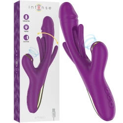 Masturbator feminin din silicon, mov, USB, 7 vibrații