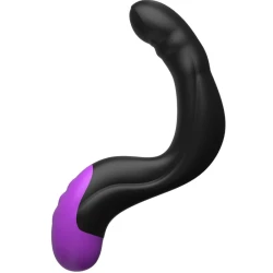 Masajer anal P-Spot Hyper-Pulse din silicon, negru