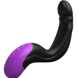 Masajer anal P-Spot Hyper-Pulse din silicon, negru