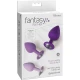 Set dopuri anale din silicon, violet, 3 mărimi