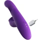 Stimulator clitoridian cu încălzire, vibrații și împingeri, violet