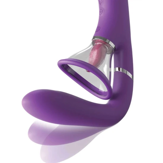 Stimulator G-spot și clitoris din silicon, negru