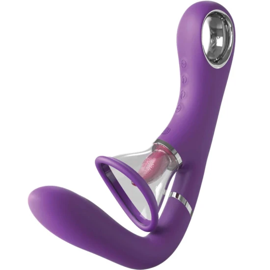 Stimulator G-spot și clitoris din silicon, negru