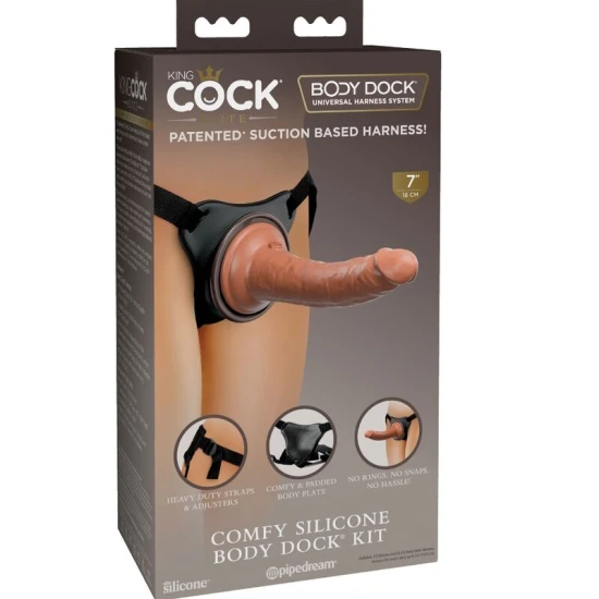Ham ajustabil cu dildo din silicon, negru, universal