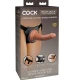 Ham ajustabil cu dildo din silicon, negru, universal