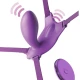 Ham G-Spot fluture cu vibrator, reîncărcabil, violet