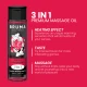 Ulei de masaj premium cu efect de încălzire, Căpșuni, 3 în 1, 100 ml
