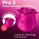 Vibrator cu unde de presiune Air Pulse Pro 2, silicon, roz