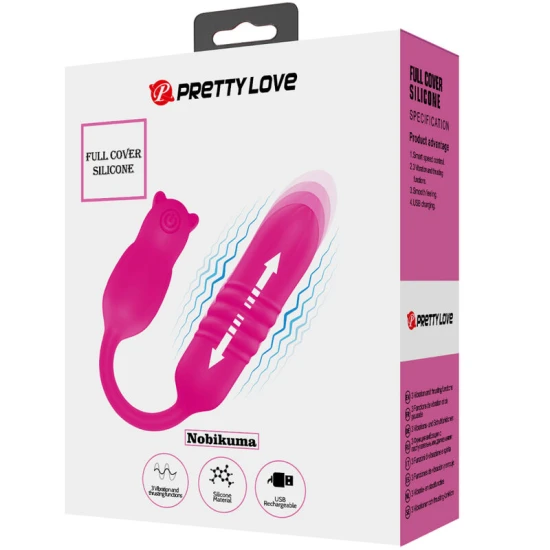 Bullet vibrator din silicon, roz, universal