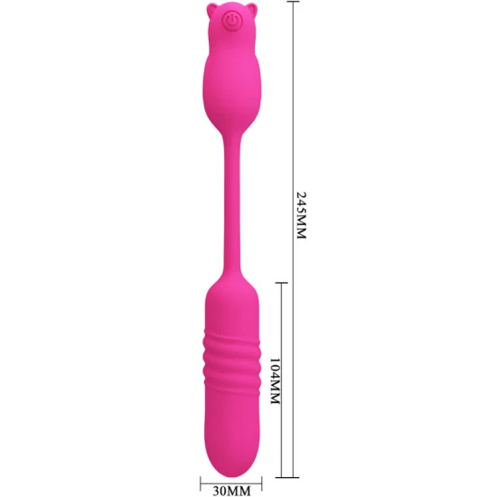 Bullet vibrator din silicon, roz, universal