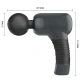 Masturbator Magic Gun din ABS și silicon, gri închis