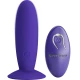 Plug anal vibrant din silicon, violet, cu telecomandă