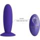 Plug anal vibrant din silicon, violet, cu telecomandă