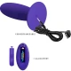Plug anal vibrant din silicon, violet, cu telecomandă