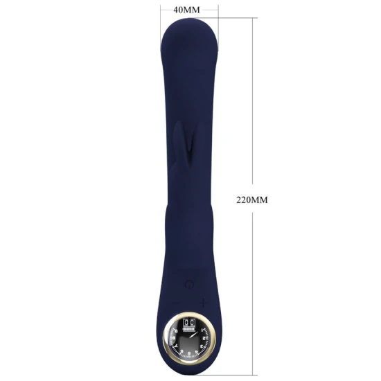 Vibrator rabbit G-spot din silicon, albastru