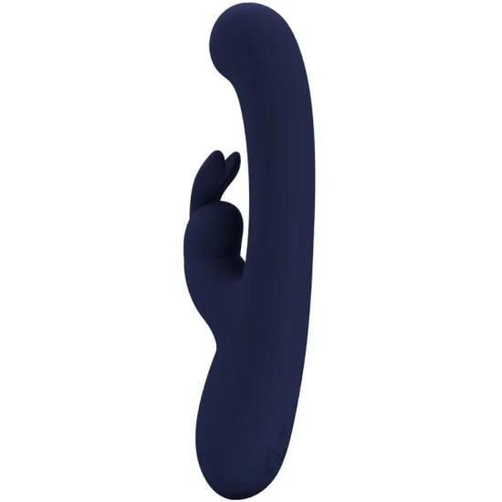Vibrator rabbit G-spot din silicon, albastru