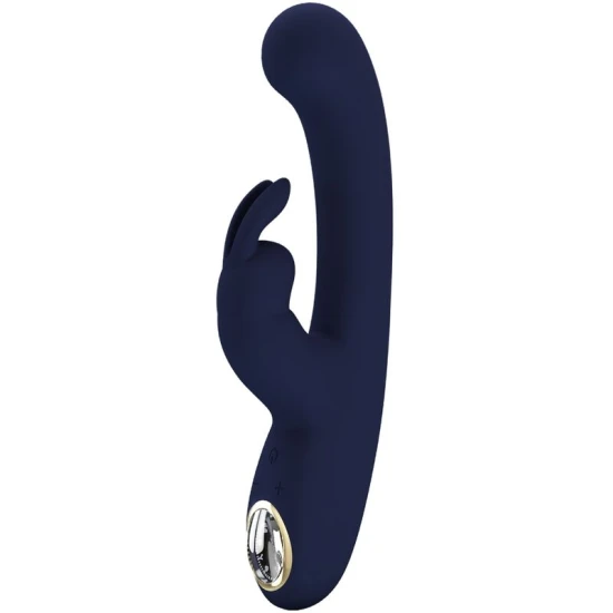 Vibrator rabbit G-spot din silicon, albastru