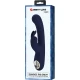 Vibrator rabbit G-spot din silicon, albastru