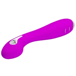 Vibrator electroșoc reîncărcabil din silicon, violet