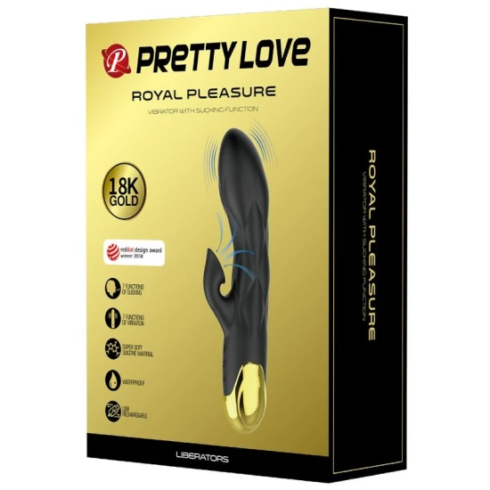 Vibrator de lux reîncărcabil din silicon și aliaj zinc, negru