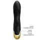 Vibrator de lux reîncărcabil din silicon și aliaj zinc, negru