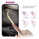 Bile Kegel vibratoare din silicon, violet, USB reîncărcabile