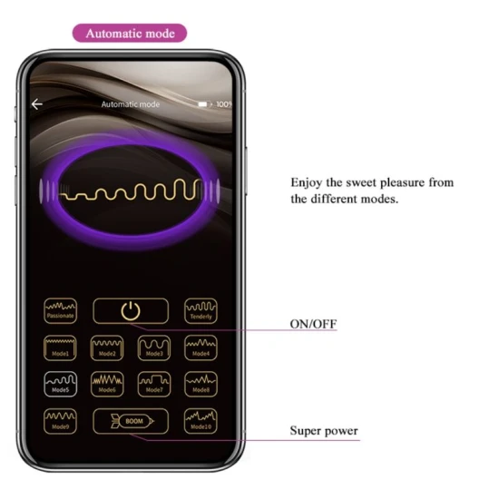 Bile Kegel vibratoare din silicon, violet, USB reîncărcabile