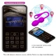Bile Kegel vibratoare din silicon, violet, USB reîncărcabile