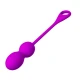 Bile Kegel vibratoare din silicon, violet, USB reîncărcabile