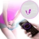 Bile Kegel vibratoare din silicon, violet, USB reîncărcabile