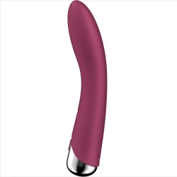 Vibrator G-Spot Rotativ din Silicon Roșu