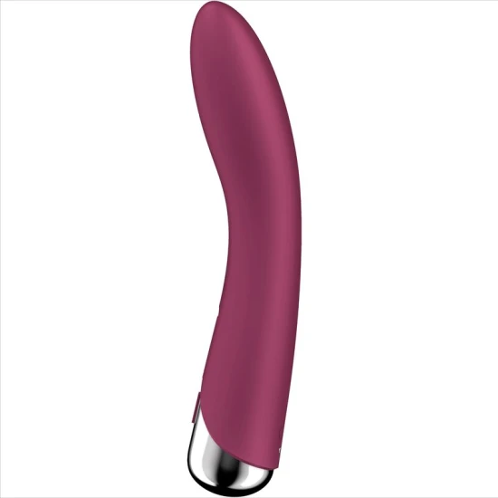 Vibrator G-Spot Rotativ din Silicon Roșu
