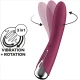 Vibrator G-Spot Rotativ din Silicon Roșu